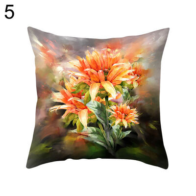 

Fresh Flower Throw Pillow Case Cushion Cover Sofa Bed Car Cafe Office Decoration