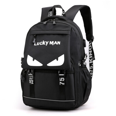 

Luminous gradient schoolbag mens shoulders junior high school students Korean backpack high school students large capacity mens