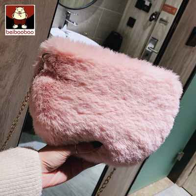

Autumn 2019 new Mao Mao bag Korean ins fashion womens bag simple shoulder slung chic chain bag