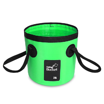 

12L 20L Waterproof Water Bucket Outdoor Fishing Bucket Folding Water Container for Camping Picnic Washing Cleaning