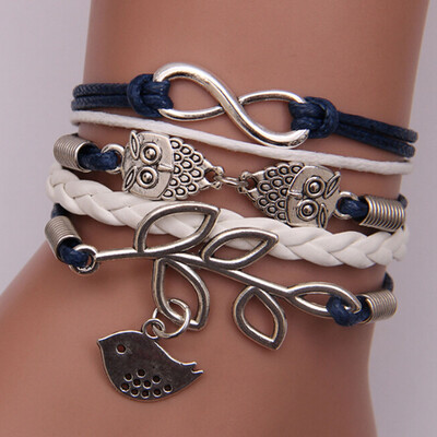 

New Fashion Lucky Branch Leaf&Charm Bracelet