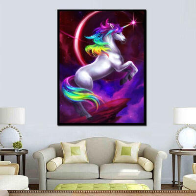 

Unicorn DIY 5D Diamond Embroidery Painting Animal Cross Stitch Craft Wall Decor