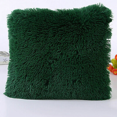 

Plush Soft Fur Plush Throw Pillow Case Cover Home Bed Room Sofa Decoration Furry Waist Comfort Cushion Cover Pillowcase