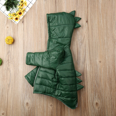 

Toddler Baby Boy Girl Hoodies Outwear 3D Dinosaur 1-7T Long Sleeve Waistcoat Warm Cute Coat Jacket