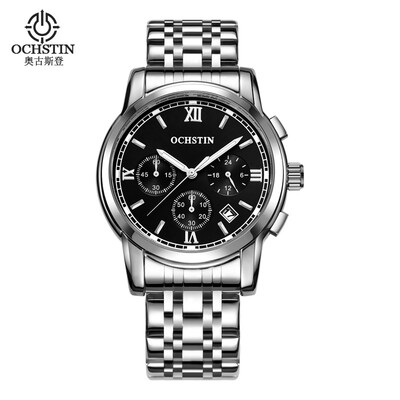

Augustus OCHSTIN multi-function three-eye calendar multi-function steel mens watch mens watch