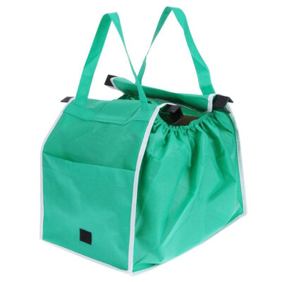 

Green Non-woven Supermarket Shopping Bag Foldable Eco-friendly Reusable Bags Handbags Large Capacity Tote Bag