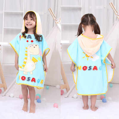 

Infant Baby Boys Girls Kids Bathrobe Cartoon Animals Hooded Bath Towel Pajamas