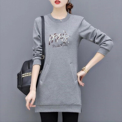 

Tailored Fashion Women Top O-Neck Letter Printing Sweatshirt Casual Loose Blouse
