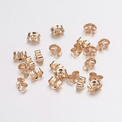 

JK Findings Yellow Gold Filled Ear Nuts 120 14K Gold Filled 2x35x25mm Hole 15mm