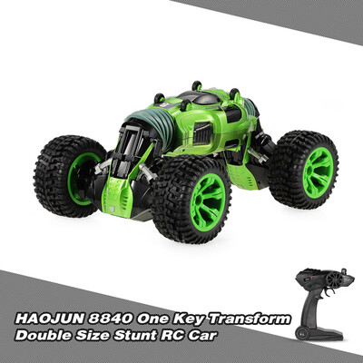 

HAOJUN 8840 24G 4WD One Key Transform Double Side Stunt Car Electric RTR Crawler RC Car