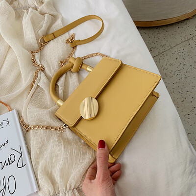 

Summer new texture bag female 2019 new Korean version of the wild single shoulder slung fashion chain portable Kelly bag