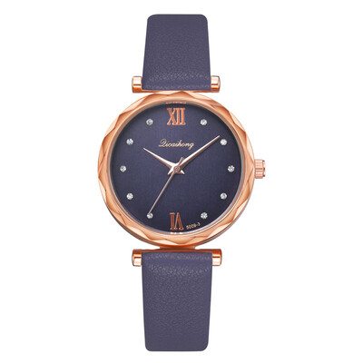 

Korean fashion ladies watch popular rhinestones Roman numerals personalized quartz watch