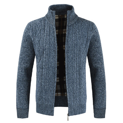 

Gobestart Fashion Mens Autumn Winter Casaul Zipper Jacket Knit Cardigan Long Sleeve Coat