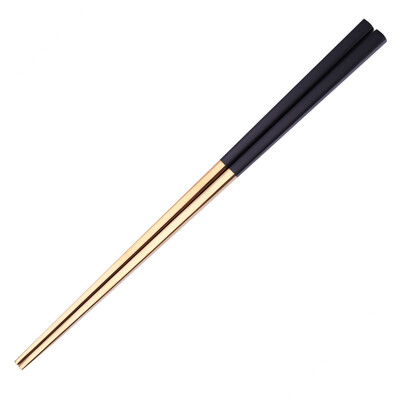

1 Pair Chopsticks Luxury Reusable Chopsticks Stainless Steel Chop Sticks Length 23CM