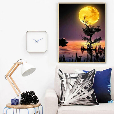 

Gobestart 5D Embroidery Paintings Rhinestone Pasted DIY Diamond Painting Cross Stitch