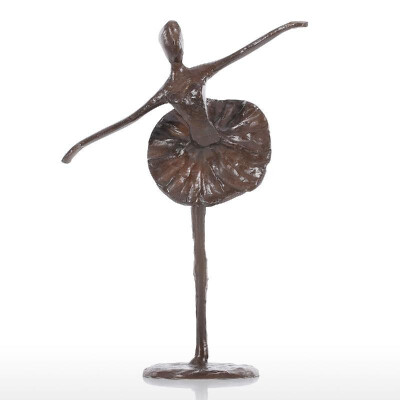 

Ballet Dancing Sculpture Ballet Girl Iron Figurine Statue Ballerina Statue Female Statue Home Decoration Desktop Ornament