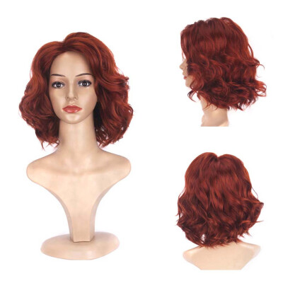 

〖Follure〗Sexy Women Natural Short Wavy Costume Wig Brown Cosplay Synthetic Curly Wigs