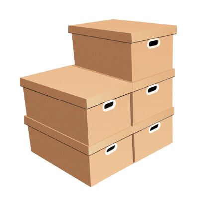 

QDZX moving carton 543626cm 5 Pack heaven&earth cover storage box with buckle paper box storage box storage box office moving storage box storage box carton wholesale