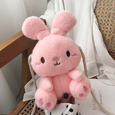

Tailored Ladies Cartoon Rabbit Doll Messenger Bag Creative Girl Cute Shoulder Phone Bag