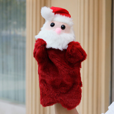 

YIWULAChristmas Cute Cartoon Animal Doll Kids Glove Hand Puppet Plush Finger Toys