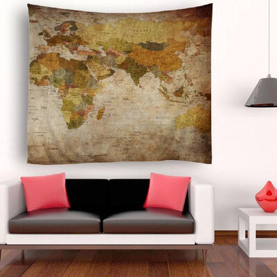 

Tapestry Wall Hanging World Map Tapestries Wall Decorative Tapestry for Bedroom Living Room Dorm 512"X591