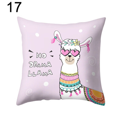 

Cute Alpaca Cactus Pillow Case Cushion Cover Sofa Bed Car Cafe Office Decoration