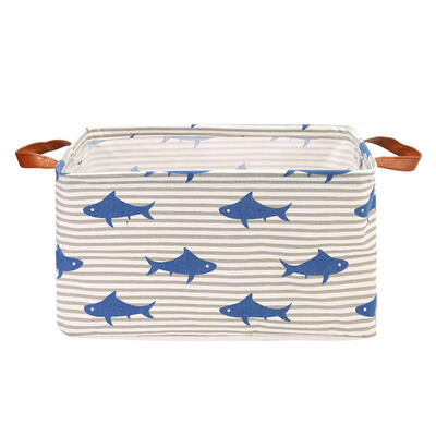 

Cartoon Folding Laundry Bucket Square Canvas Toys Sundries Storage Barrel