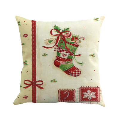 

Siaonvr Christmas Pillow Cover Pillowcases Decorative Sofa Cushion Cover 45x45cm