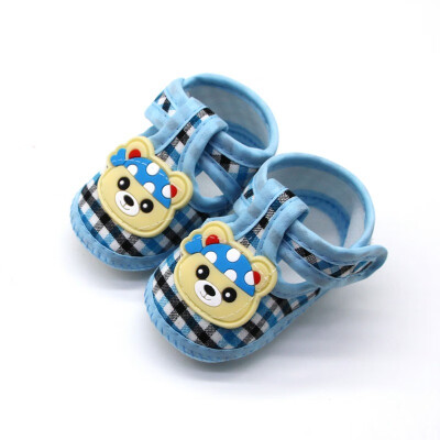 

Baby Girls Cartoon Lace Bow Anti-Slip Shoes Toddler Soft Soled First Walkers