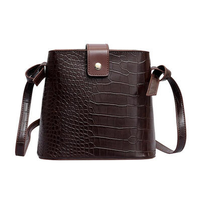 

Leather Alligator Pattern Messenger Handbags Women Crossbody Shoulder Bags