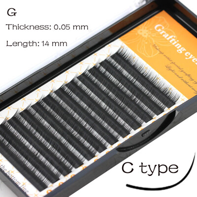 

〖Follure〗Grafting False Eye Lashes Wave 005 C Black Silk Eyelashes Extension