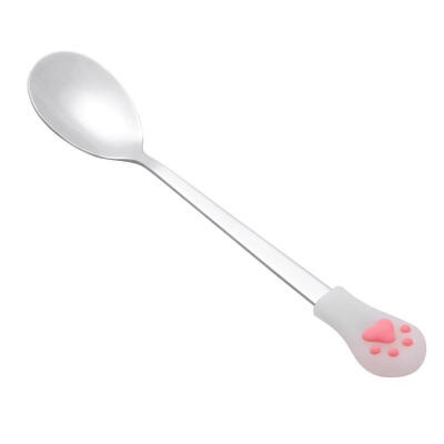 

Stainless Steel Spoon with Long Handle Coffee Milk Scoops Tableware Tool