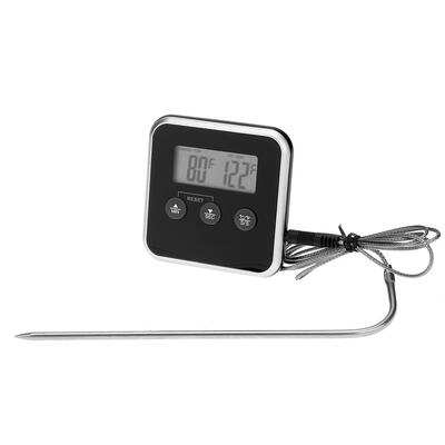 

Electronic LCD Food Thermometer BBQ Probe Temperature Alarm Cooking Timer