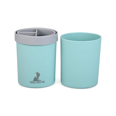 

Portable Plastic Toothbrush Holder Travel Bath Toothpaste Storage Water Cup