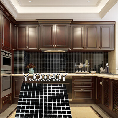 

3D Mosaic Tile Wall Sticker Self-adhesive Anti Oil Foul Removable Kitchen Decor