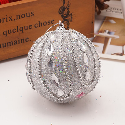 

Tailored Christmas Rhinestone Glitter Baubles Ball Xmas Tree Ornament Decoration 8CM