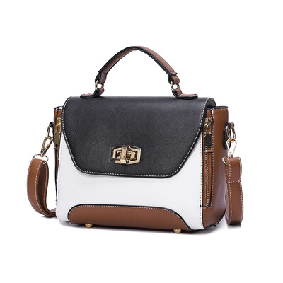 

Korean Edition Fashion&Atmosphere Color Lock Clasp Crossbody Bag