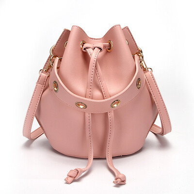 

Brand Fashion Leather Bucket Bags for Women 2019 Female Small Travel Shoulder Bag Ladies Hand Bag Crossbody Pack Messenger Pouch