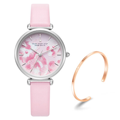 

Disney watches female students junior high school fashion simple waterproof small fresh girl quartz watch ins winds sound with the same petal face watch new T1161P