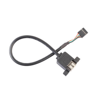 

9 Pin Motherboard Header to 2 Ports USB 20 Female Cable Adapter for PC