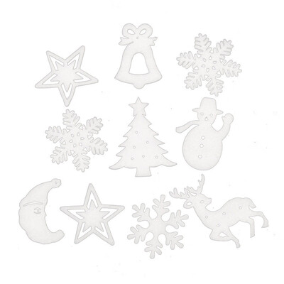 

〖Follure〗Christmas Snowflake Elk Snowman Bauble Xmas Tree Party Hanging Decoration