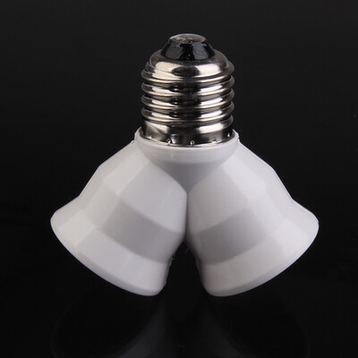 

E27 Base Light Lamp Bulb Socket 1 to 2 Splitter Adapter Converter Socket