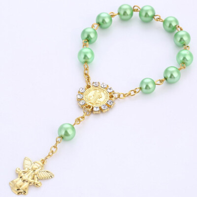 

Beaded Trendy Alloy resin Pave CZ Little Angel Charm Bracelet For Men Or Women Bracelet Jewelry