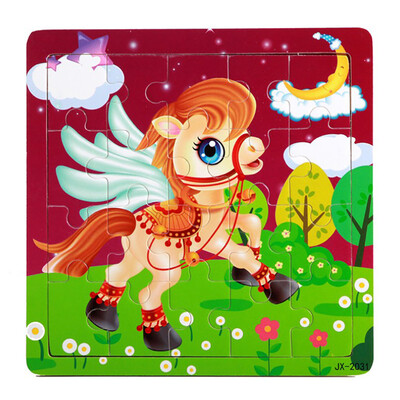 

Gotoamei Wooden Puzzle Educational Developmental Baby Kids Training Toy