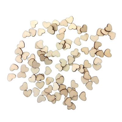 

100pcs Wooden Love Shape Wedding Table Scatter Decoration Home Ornaments