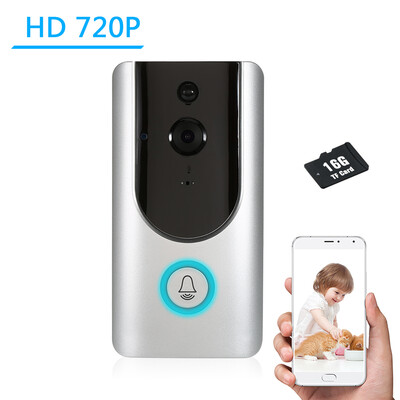 

HD 720P WiFi Smart Wireless Security Doorbell Smart Visual Intercom Recording Video Door Phone Night Vision Mobile Cruise Remote