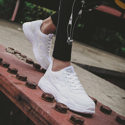 

2019 summer new ins sports running shoes men&women Korean version of the wild couple casual breathable mesh old shoes