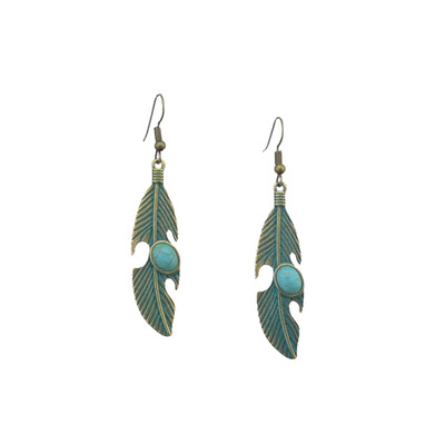 

New Style Fashion Newest Arrival Retro Ethnic Earrings Pendant Earrings For Women Cute Verdigris Jewelry Accessories Gifts