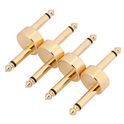 

4 Pack Guitar Effect Pedal Jack to Jack Connector Coupler Crank Jumper