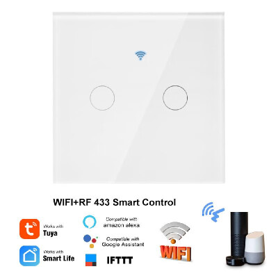 

Smart Switch WIFI APP Remote Touch Control Switch Smart Home Wall Touch Switch Compatible with Amazon Alexa Google Home Smart Cont